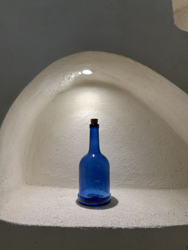 بطری شیشه ای مدل آب خورشیدی کبالتی درجه یک